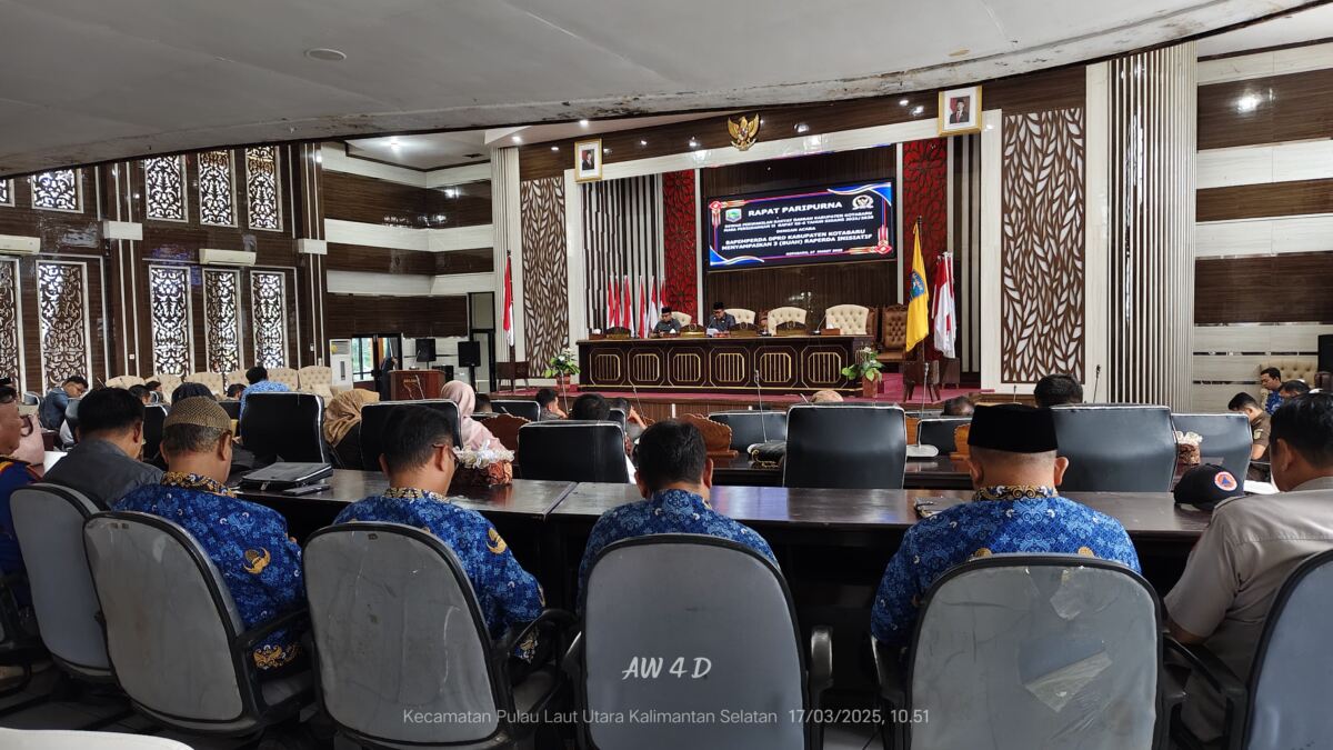 DPRD Kabupaten Kotabaru Gelar Rapat Paripurna, Bahas Tiga Raperda Inisiatif untuk Kemajuan Daerah