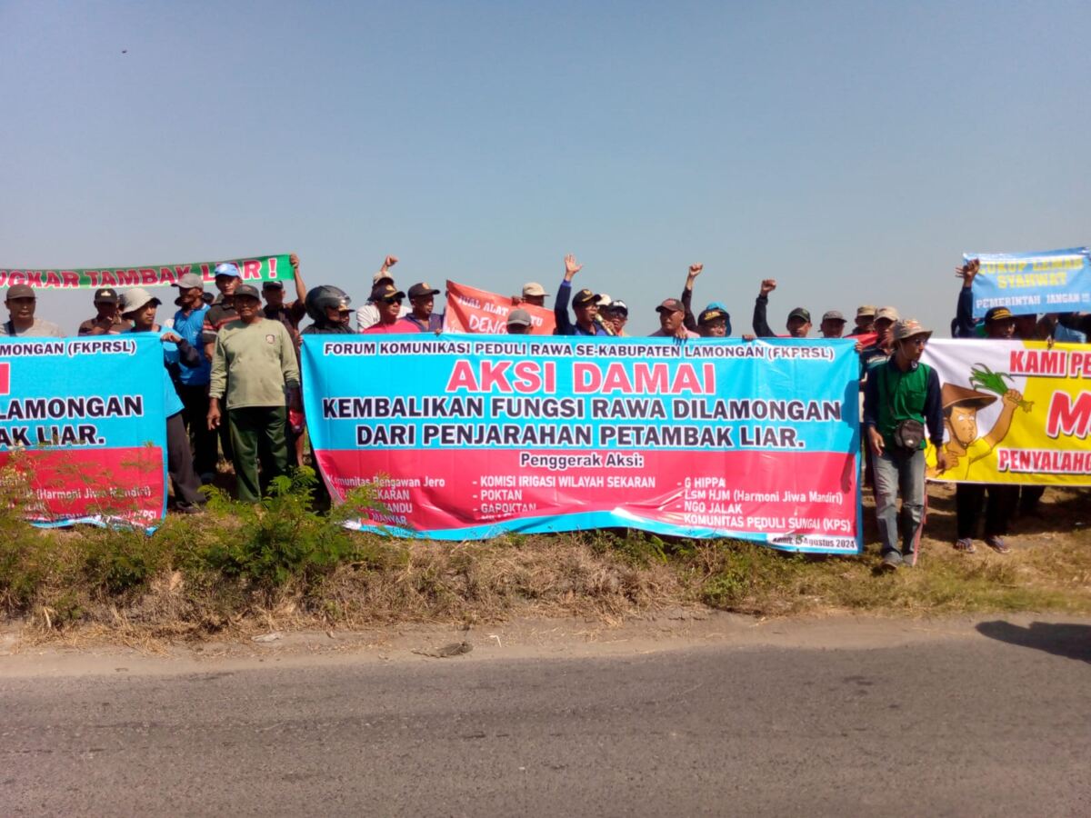 Gurita Tambak Liar di Area Rawa Sekaran Janji Akan Dibongkar Namun Faktanya Omong kosong