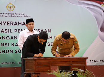 Kotabaru Raih Opini WTP, Bupati Muhammad Rusli Terima LHP LKPD 2024 dari BPK RI