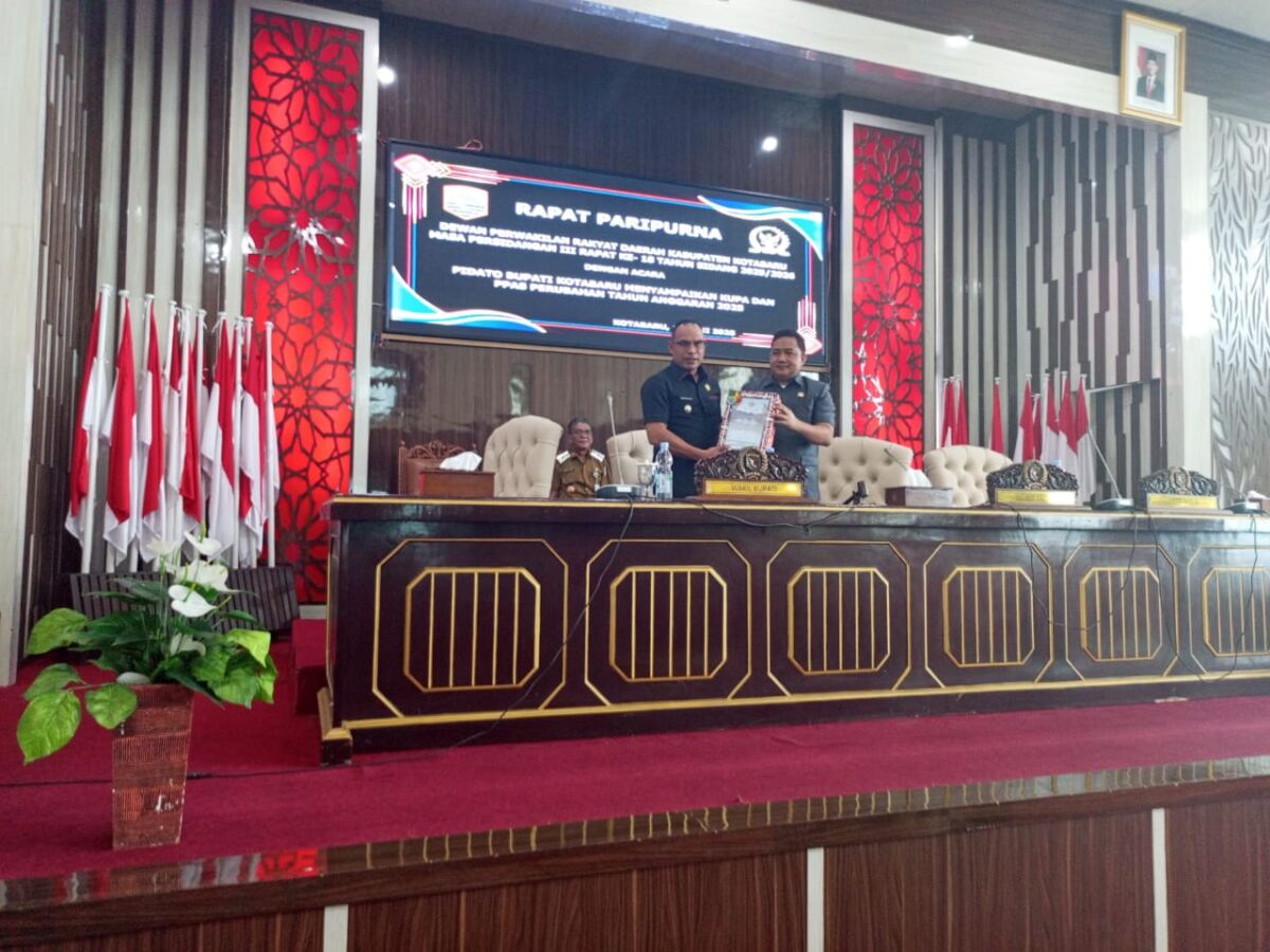 Rapat Paripurna DPRD Kotabaru Bahas Perubahan KUA-PPAS 2025, Anggaran Capai Rp4,4 Triliun