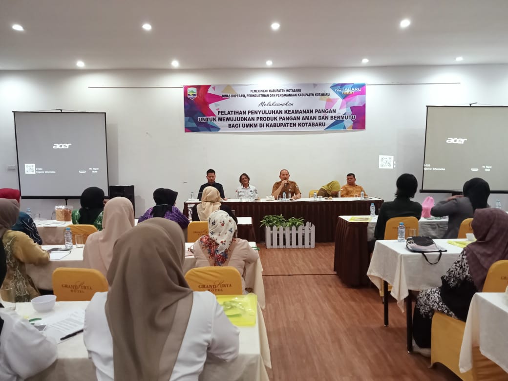 Diskoperindag Kotabaru Gelar Pelatihan Keamanan Pangan, Dorong UMKM Naik Kelas dan Siap Bersaing