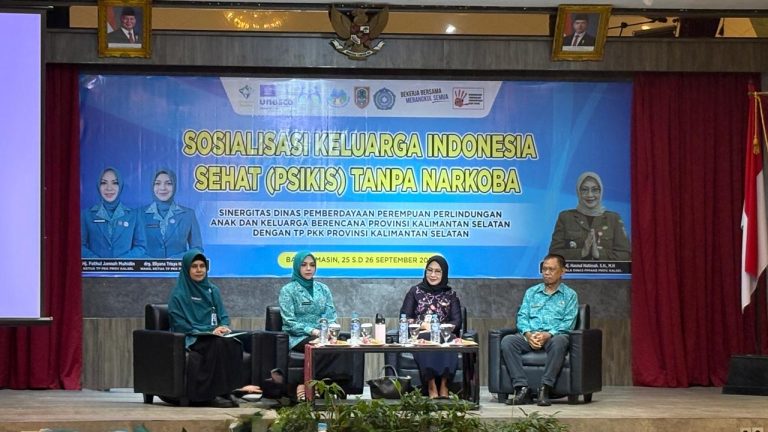 Wakil Ketua TP PKK Kalsel Buka Sosialisasi Keluarga Indonesia Sehat Tanpa Narkoba