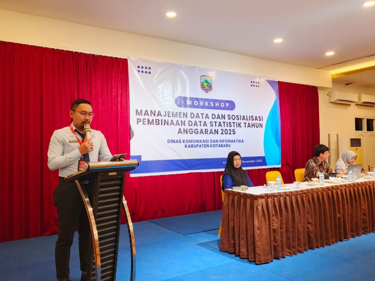 Pemkab Kotabaru Gelar Workshop Manajemen Data dan Sosialisasi Pembinaan Statistik 2025
