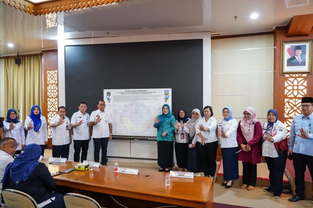 Walikota Jakarta Pusat Minta Lintas Sektoral Lakukan Tepat Sasaran Inovasi Penurunan Stanting