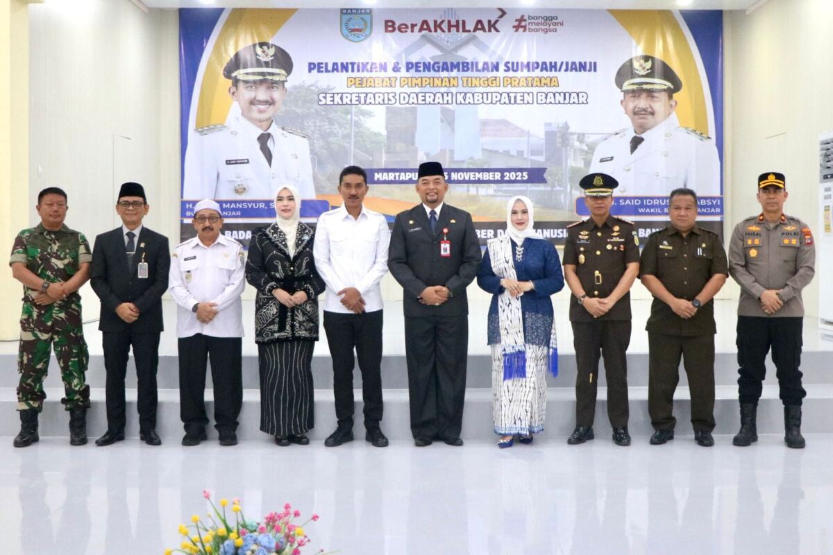 Bupati Banjar Lantik H Yudi Andrea