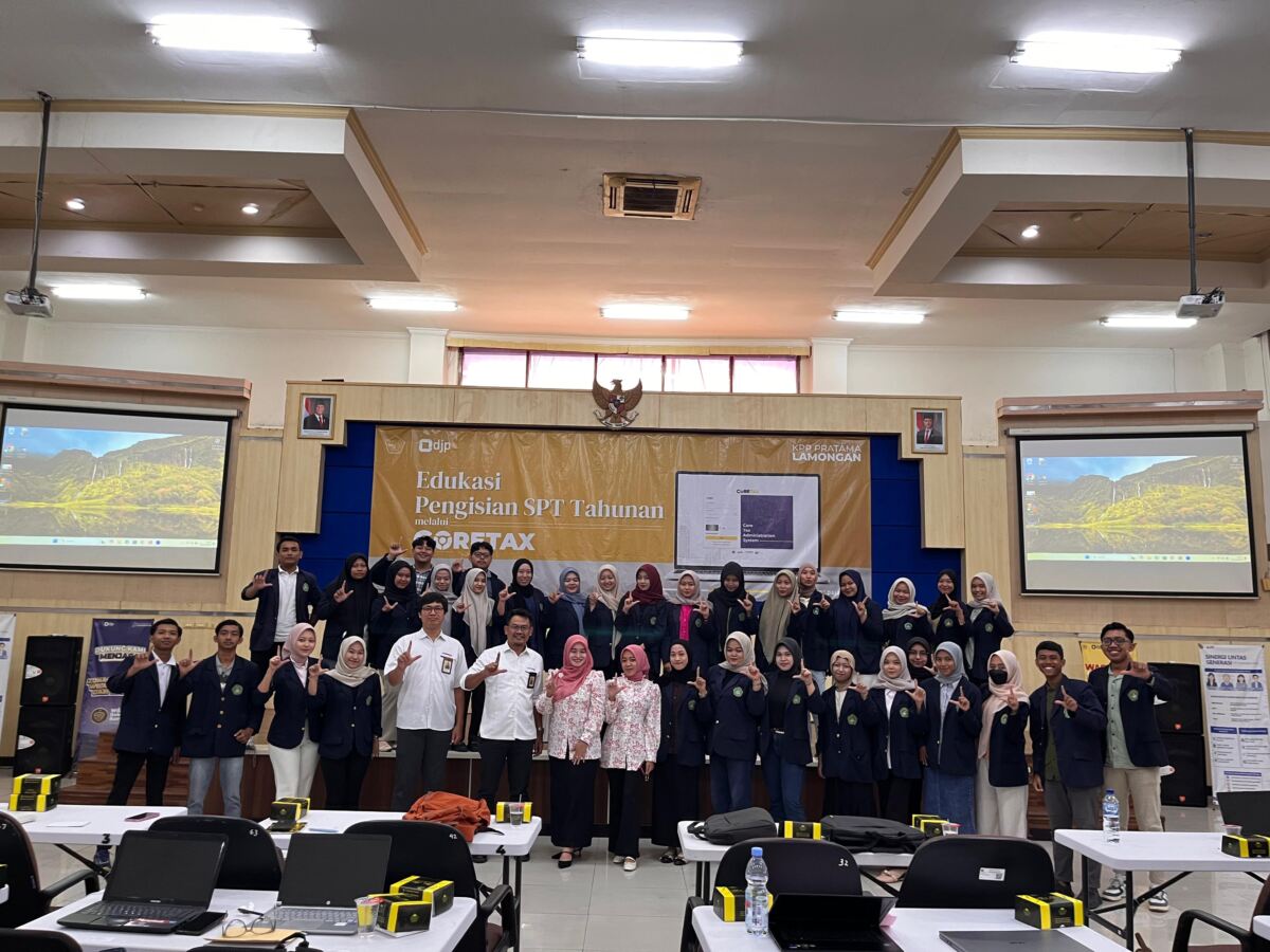 UNISLA dan KPP Pratama Lamongan Gelar Sosialisasi Core Tax System untuk Cetak Relawan Pajak Andal