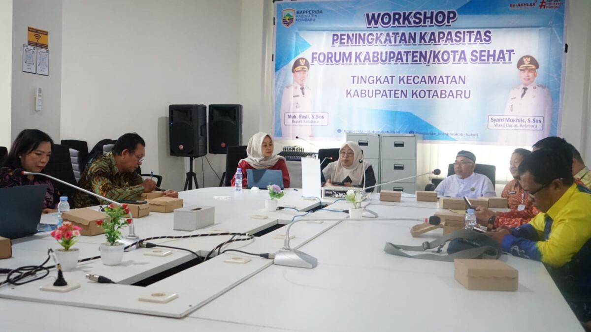 Kotabaru Genjot Persiapan Menuju KKS 2027, Bapperida Gelar Workshop Penguatan Forum Kecamatan dan Desa Sehat