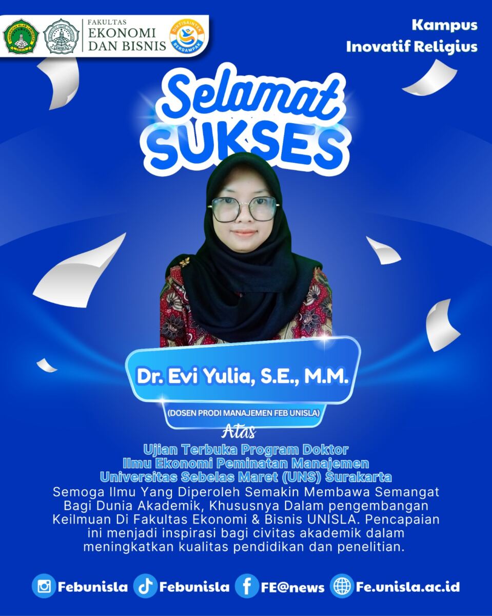 UNS Gelar Ujian Terbuka Promosi Doktor Evi Yulia, Bahas Peran Pemimpin Memberdayakan dan Career Shock dalam Kesuksesan Karir