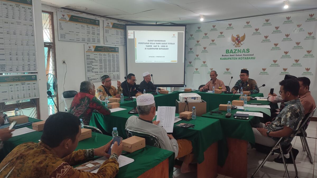 BAZNAS Kotabaru Tetapkan Besaran Zakat Fitrah dan Fidyah Tahun 1447 H/2026 M