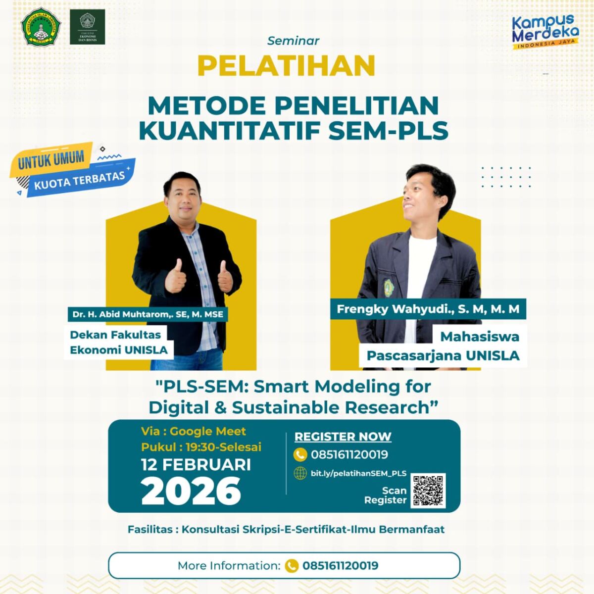 Upgrade Kompetensi Riset Digital, FEB UNISLA Gelar Pelatihan SEM-PLS Bertema Smart Modeling for Sustainable Research