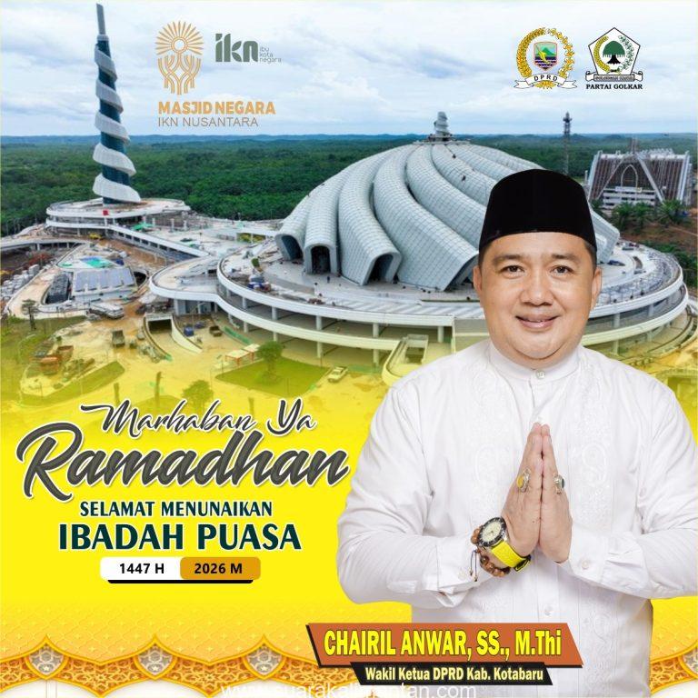 Wakil Ketua DPRD Kotabaru Ucapkan Marhaban Ya Ramadhan 1447 H