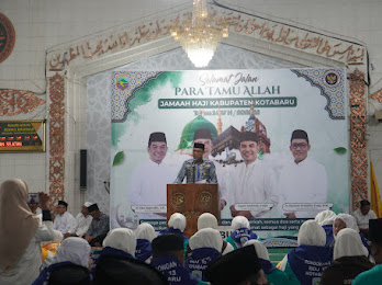 Wabup Kotabaru Lepas 309 Jamaah Calon Haji, Pesan Jaga Kesehatan dan Nama Baik Daerah