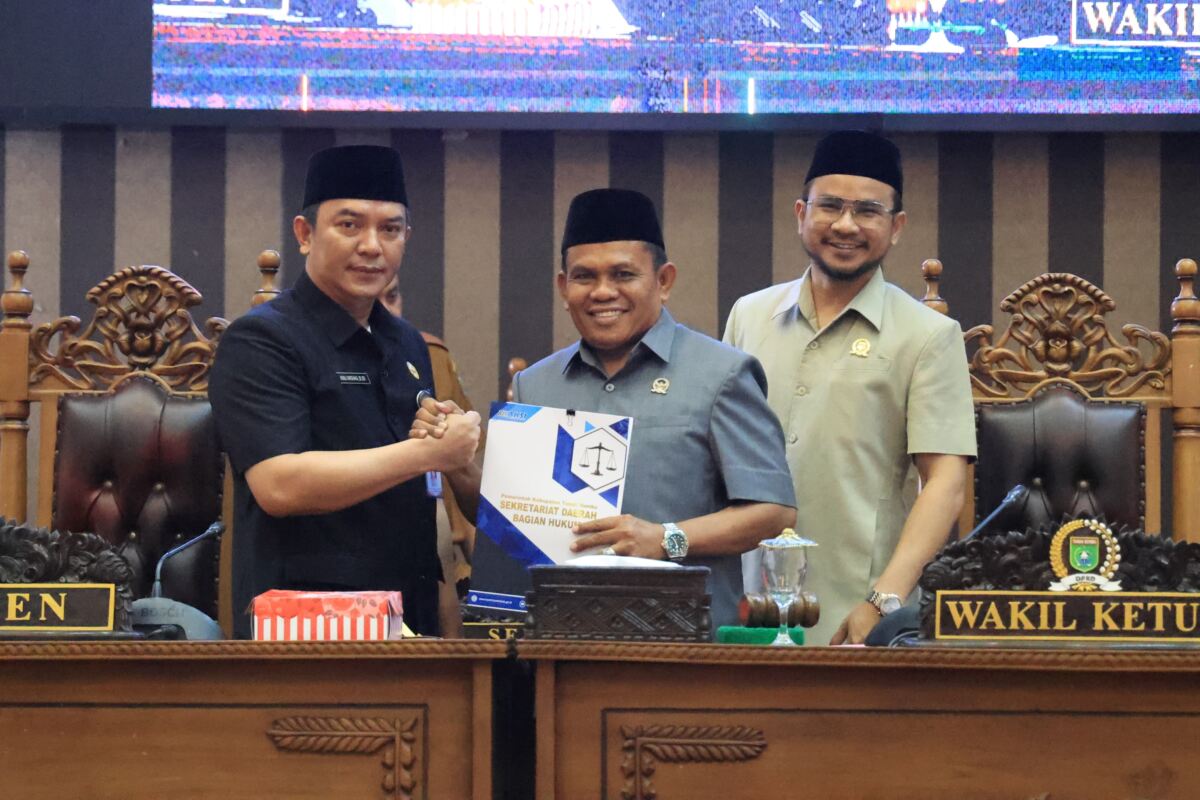 Pemkab Tanah Bumbu Sampaikan Raperda Perubahan Perda BPD ke DPRD