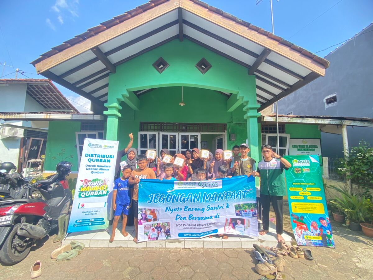 LAZiS Jateng Salurkan Kurban Untuk 12.479 Penerima Manfaat di Jateng, Aceh dan Palestina