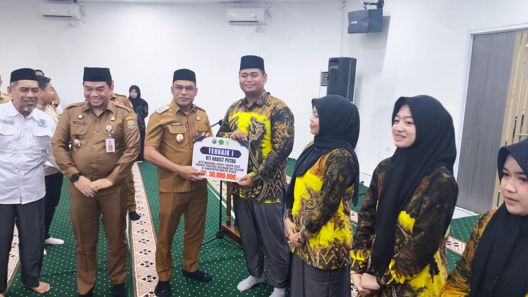 Syukuran dan Penyerahan Bonus Kafilah MTQ, Apresiasi Prestasi Peringkat 4 Tingkat Provinsi