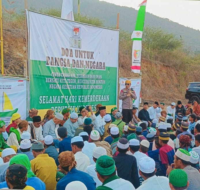 Kapolres Sigi Bersimpuh Bersama Suku Kaili Da’a Gelar Dzikir Akbar Menyambut HUT RI ke-81