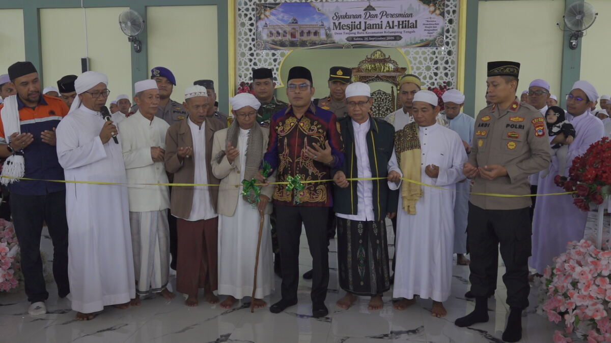 Masjid Jami Al Hilal Tanjung Batu Resmi Digunakan