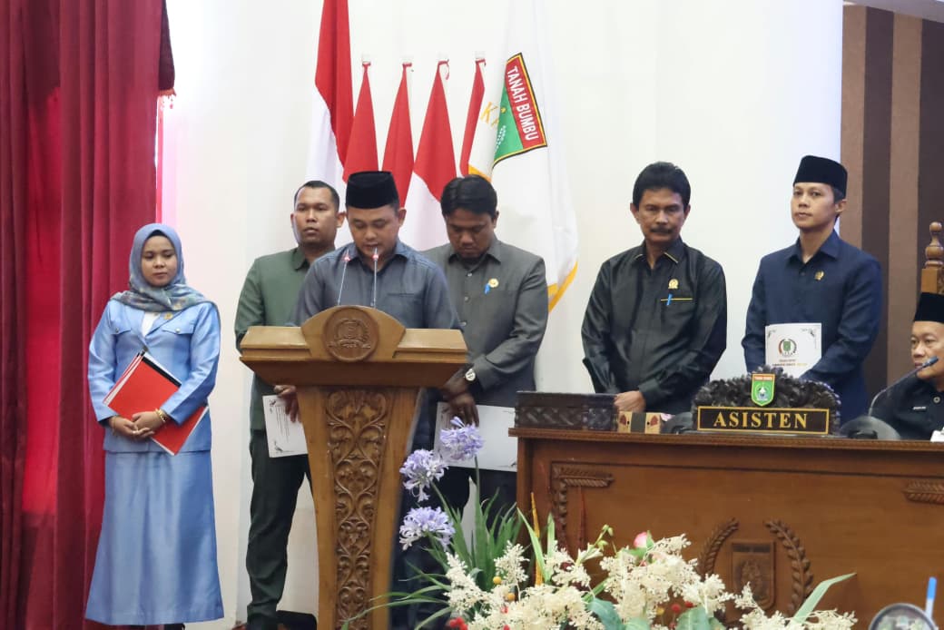 Enam Fraksi DPRD Tanah Bumbu Setujui Raperda Perubahan Perda BPD