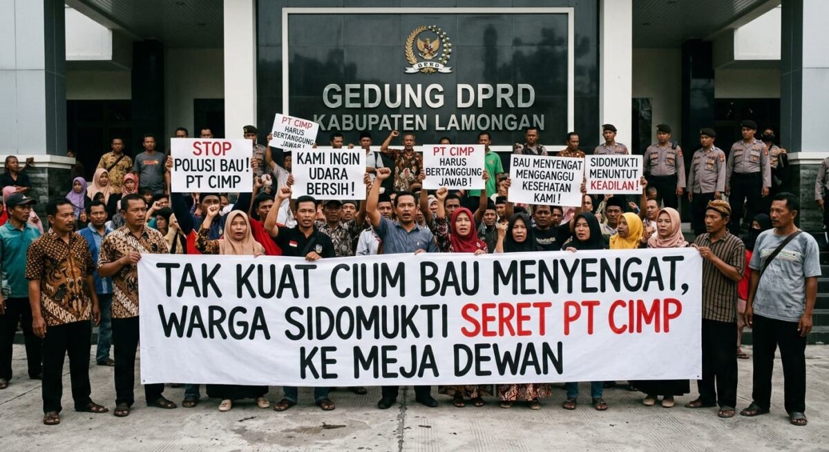 Tak Kuat Cium Bau Menyengat, Warga Sidomukti Seret PT CIMP ke Meja Dewan