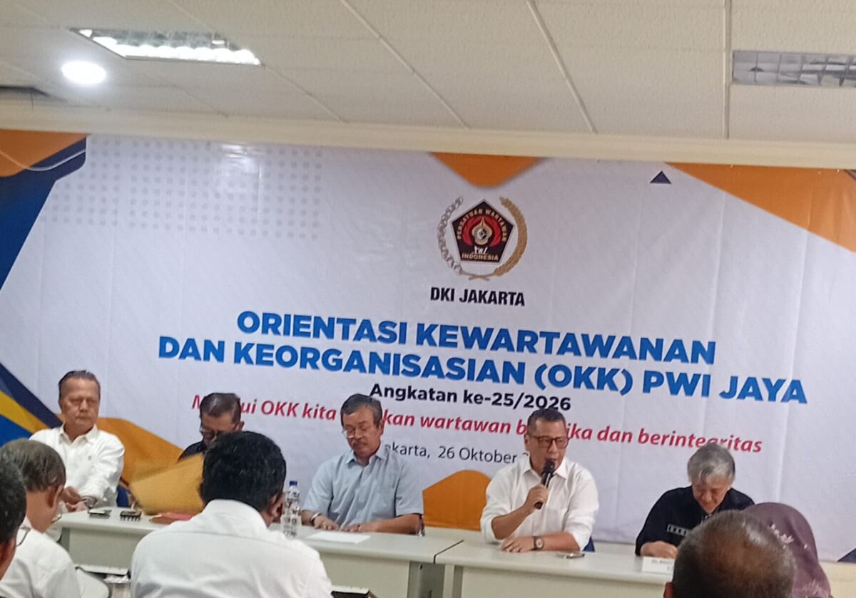 Ketua PWI Jaya Kesit B Handoyo Buka OKK Angkatan Ke 25-2026, Wartawan Harus Bisa Menulis