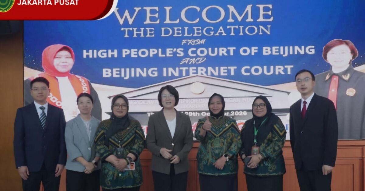 PN Jakarta Pusat menerima kunjungan Pengadilan Beijing Perkuat Kolaborasi Pengembangan Peradilan Digital
